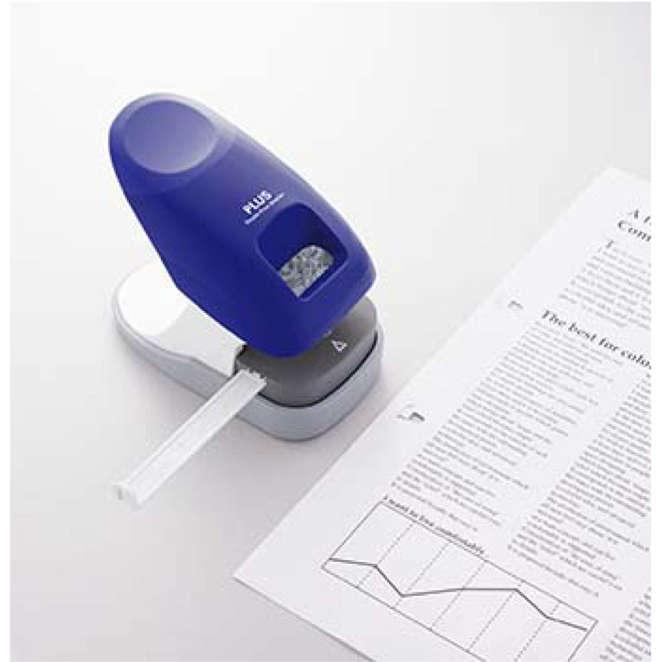 Stempel, Klebeabdruck, Trimmer, Dokumentenschutz, Heftklammern?