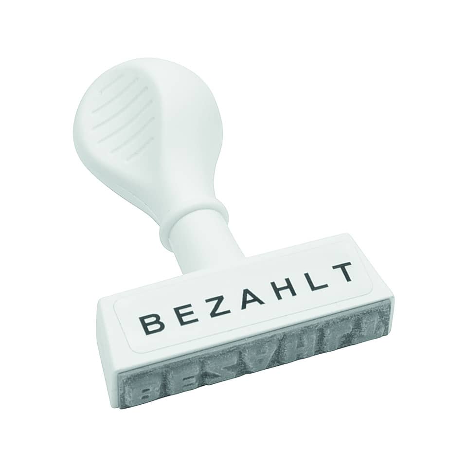 stempel, Bezahlt-stempel, Preisstempel, Kleidungstempel, Auftragsstempel