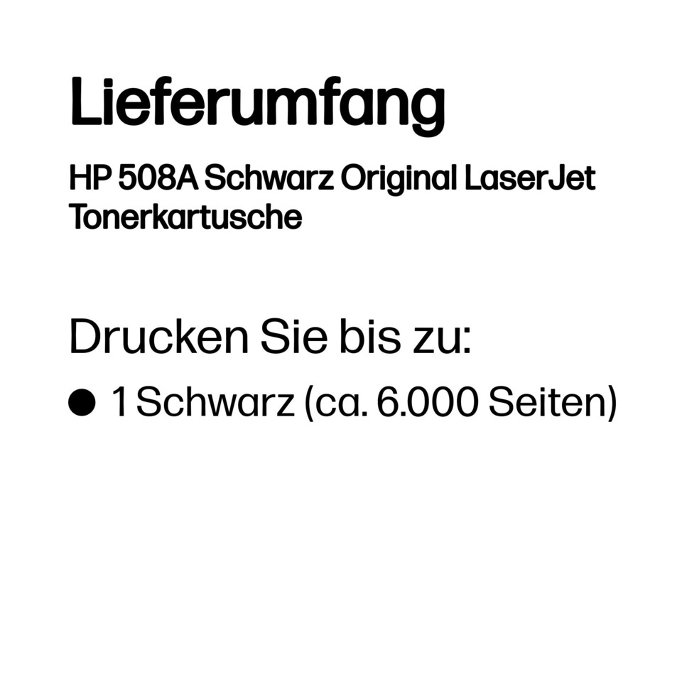 drucker, tonerkartusche, HP 508A, schwarz, lasertoner