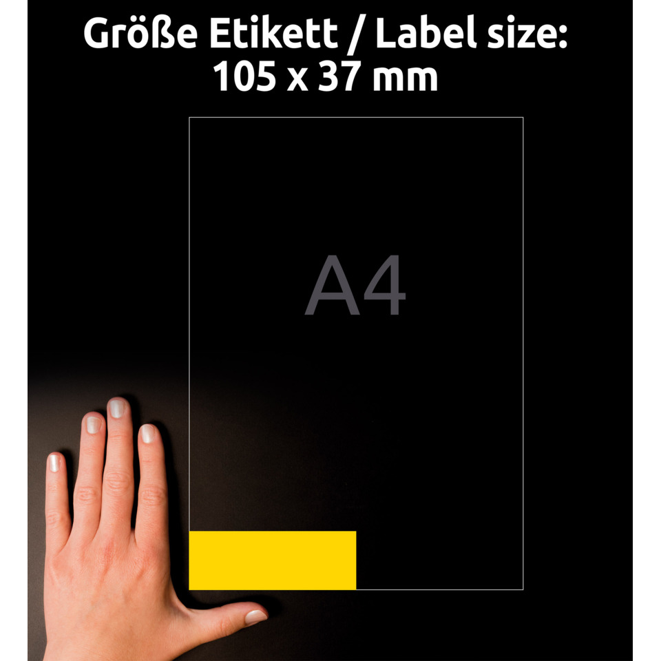 hand, gelber balken, rechtecke, poster, A4