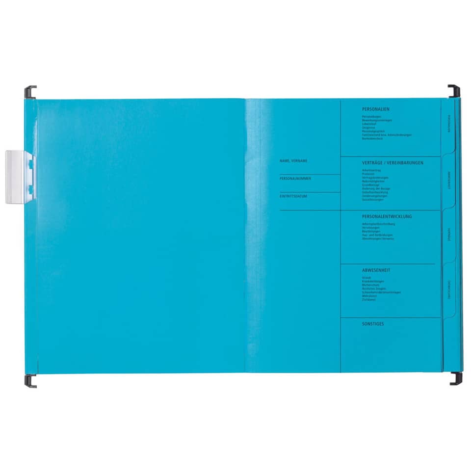 Dokumentenhalter, Ordner, Ablage, Blau, Beschriftung