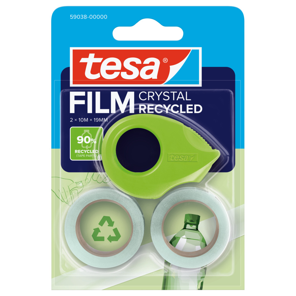 Recycling Tape, Transparent Tape, Klebeband, Abroller, Recycling Symbols