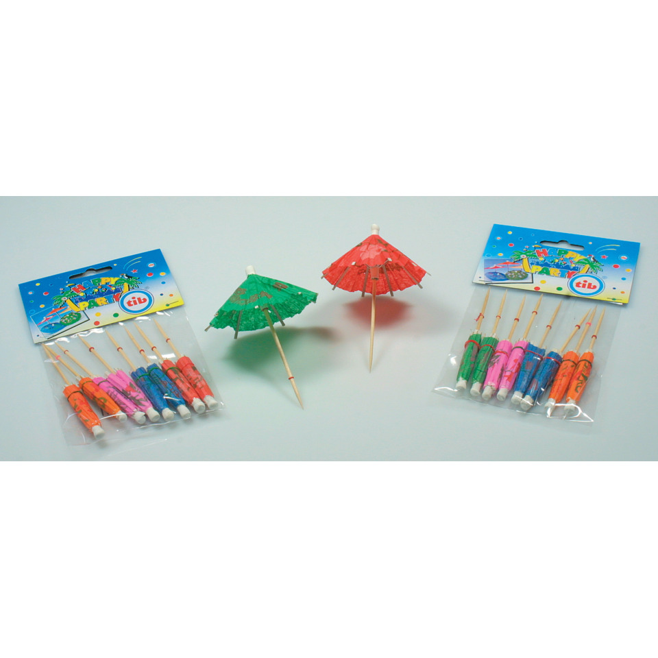 Party-Spieße, Picks mit Schirmchen, Bunte Spieße, Mini-Dekoschirme, Party-Geschenke