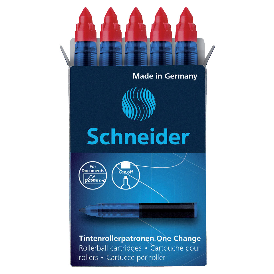 Tintenrollerpatronen, Rollerpatronen, Schneider, Tintenpatronen, One Change