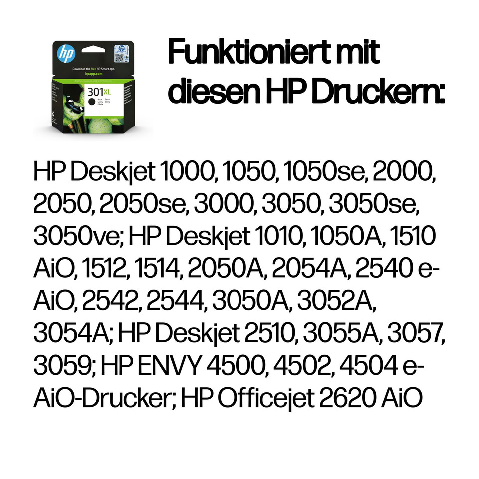 Druckerpatrone, Tintenpatrone, Kompakt Verpackung, Schwarz-Grün Design, Tintenkartusche