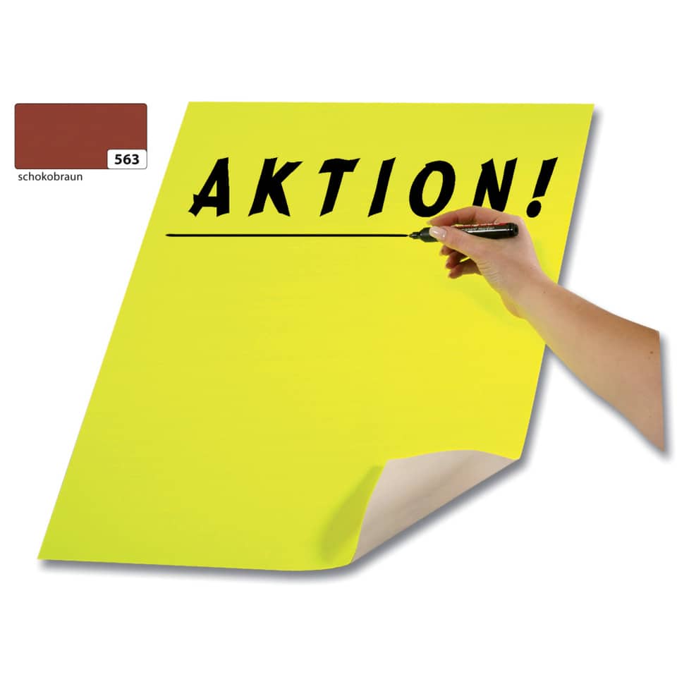 Plakatkarton, 48x68cm, 380g/m², schokobraun FOLIA 65563