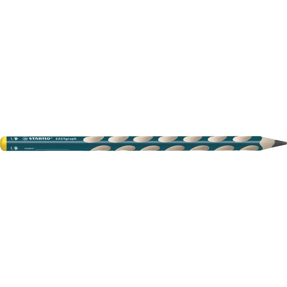 Bleistift, Rundspitz, Seitenansicht, Polka-Dots, Teal