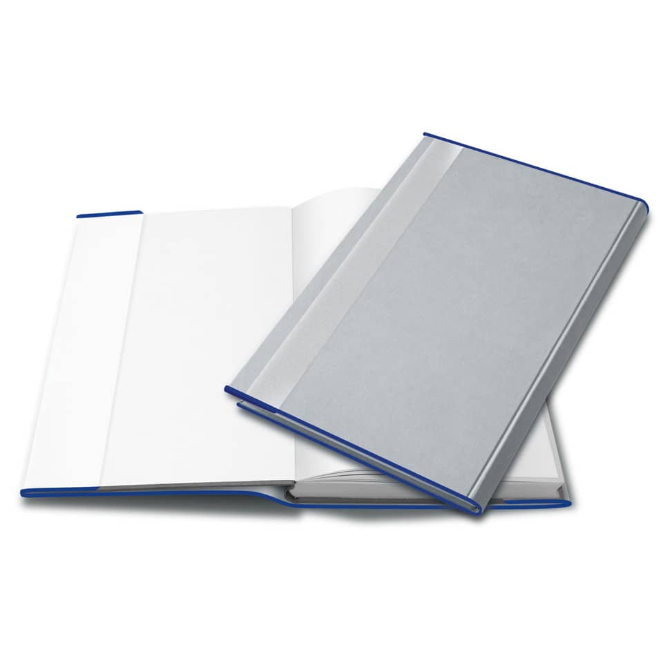 Notizbuch, Notizheft, Hardcover, Kunstleder, weiß