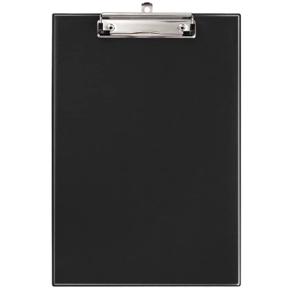 Clipboard, Clipboard board, Schwarz, Metallclip, Briefgröße