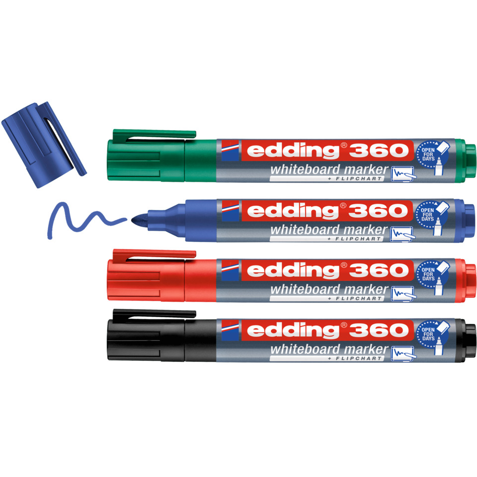 whiteboard marker, eddy 360, colored markers, flipchart, low-odor ink
