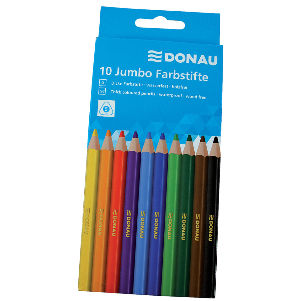Buntstifte, Jumbo, Holzfrei, Wasserfest, Dicke Stifte