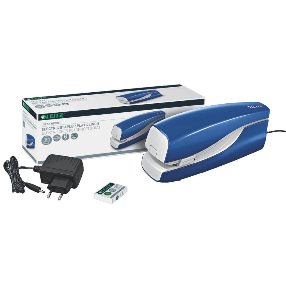 Nadelzeug, Heftgerät, Elektro-Stapler, Klammergerät, Blau