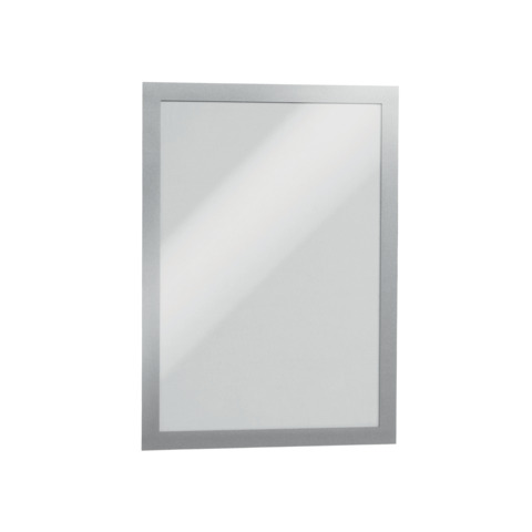 Info-Rahmen DURAFRAME® A4, 322 x 236 mm, silber   selbstklebend 2 Stück DURABLE 4872 23