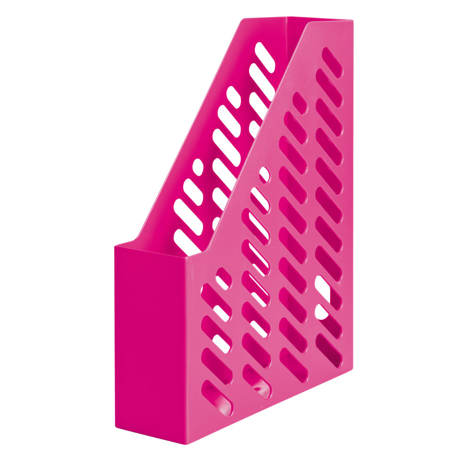 Stifthalter, Kunststoff, magenta, gefaltet, Schreibtisch-Organizer