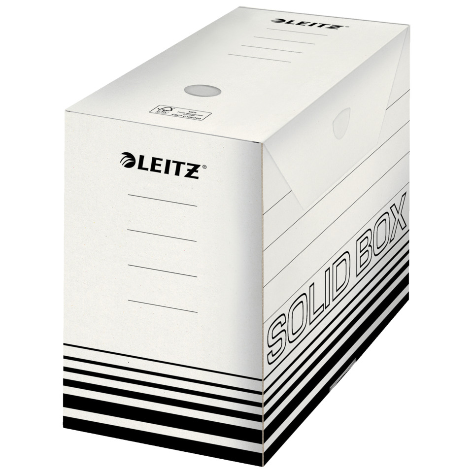 Solid Box, Leitz, Weiße Box, Verpackung, Kartonbox, Solid Box, Leitz, Kartonbox, Schwarz-Weiß, Kiste