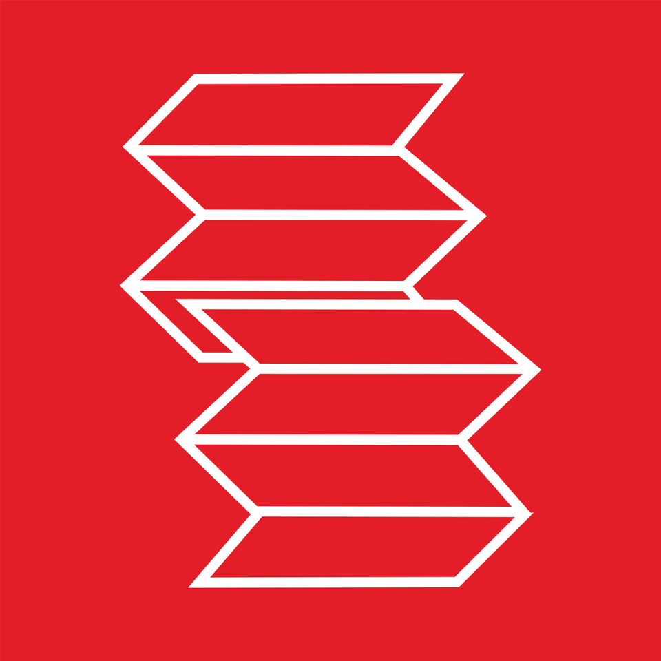 color red, zigzag pattern, line art, graphic design, flat illustration