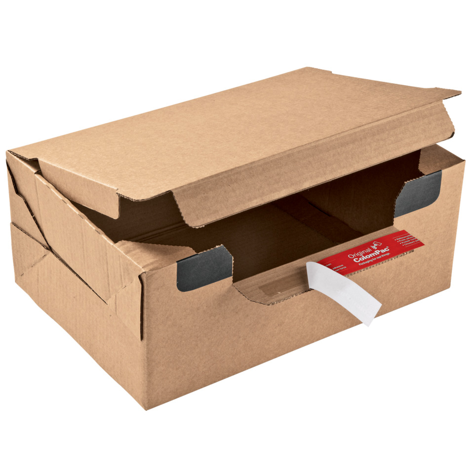 Kartonschachtel, Umverpackung, Kartonbox, Spitzendeckel, Trageetikett