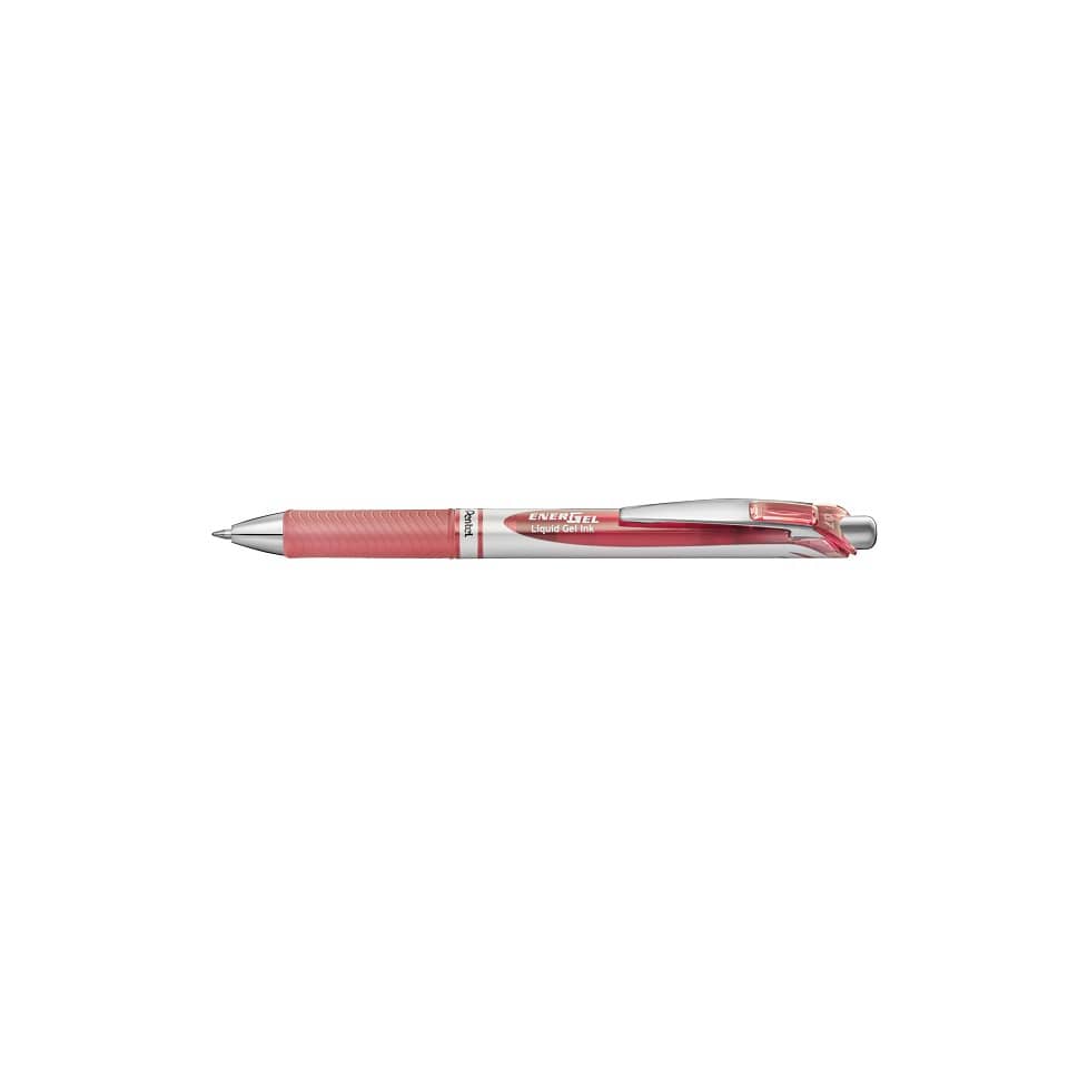 Kugelschreiber, Gelschreiber, Roter Griff, Clip, Spitze auswechselbar