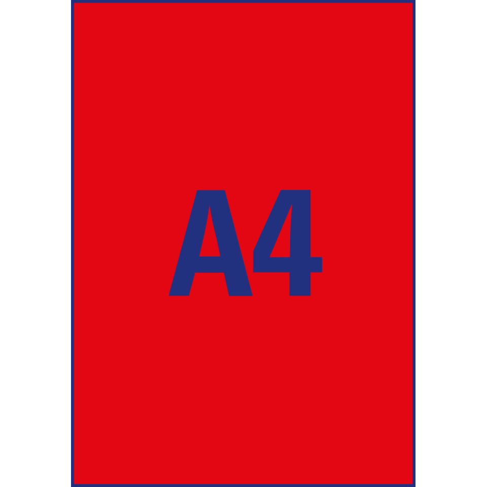 A4, rot, papier, rechteckig, blatt