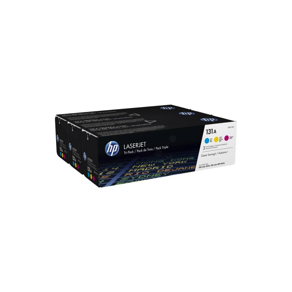 Lasertoner Nr. 131A Triple Pack, 3 x 1.800 Seiten, c/m/y HP U0SL1AM