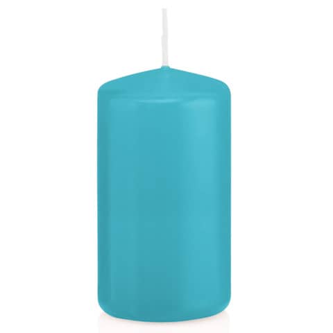 Stumpenkerze, 120x60mm, azurblau  618317.032