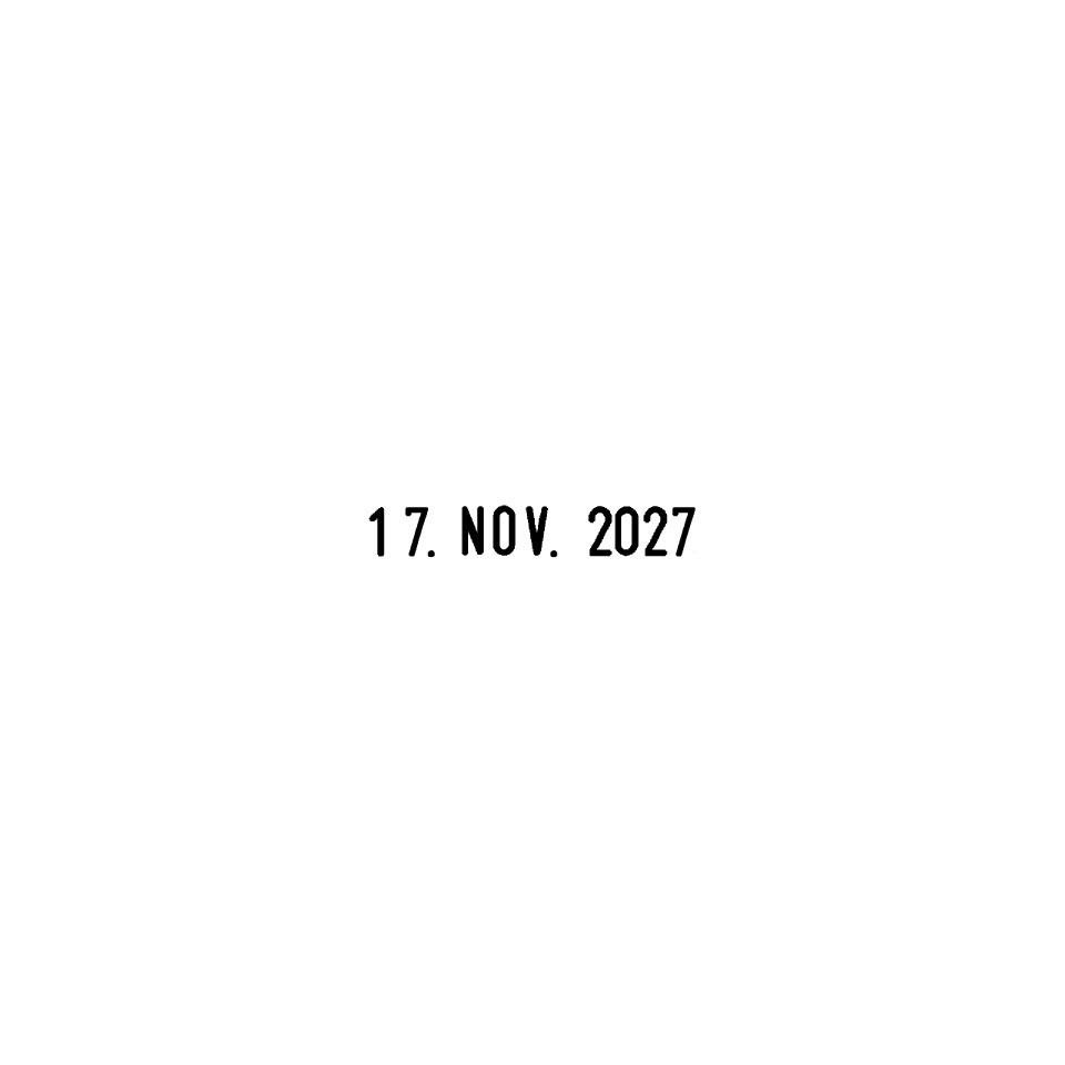 datum, text, stempel, 17. nov. 2027
