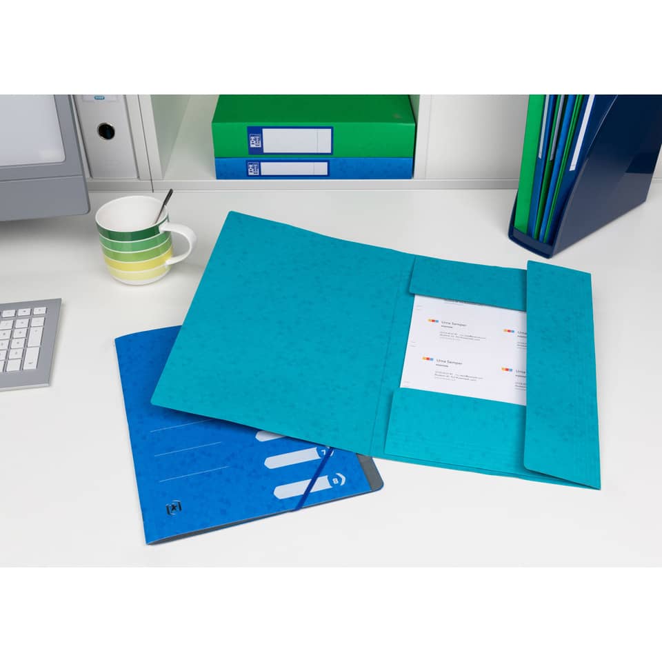 Ordner, Ordnerhülle, Blau, Büro-Set, Visitenkarten