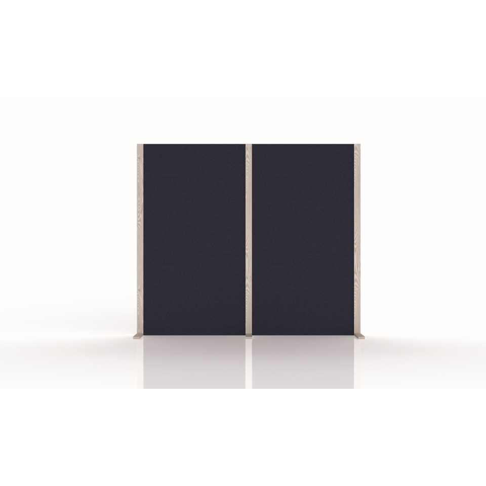 Akustik-Trennwand Wood Series Double, 208 x 180 cm, blau MAGNETOPLAN 1105603