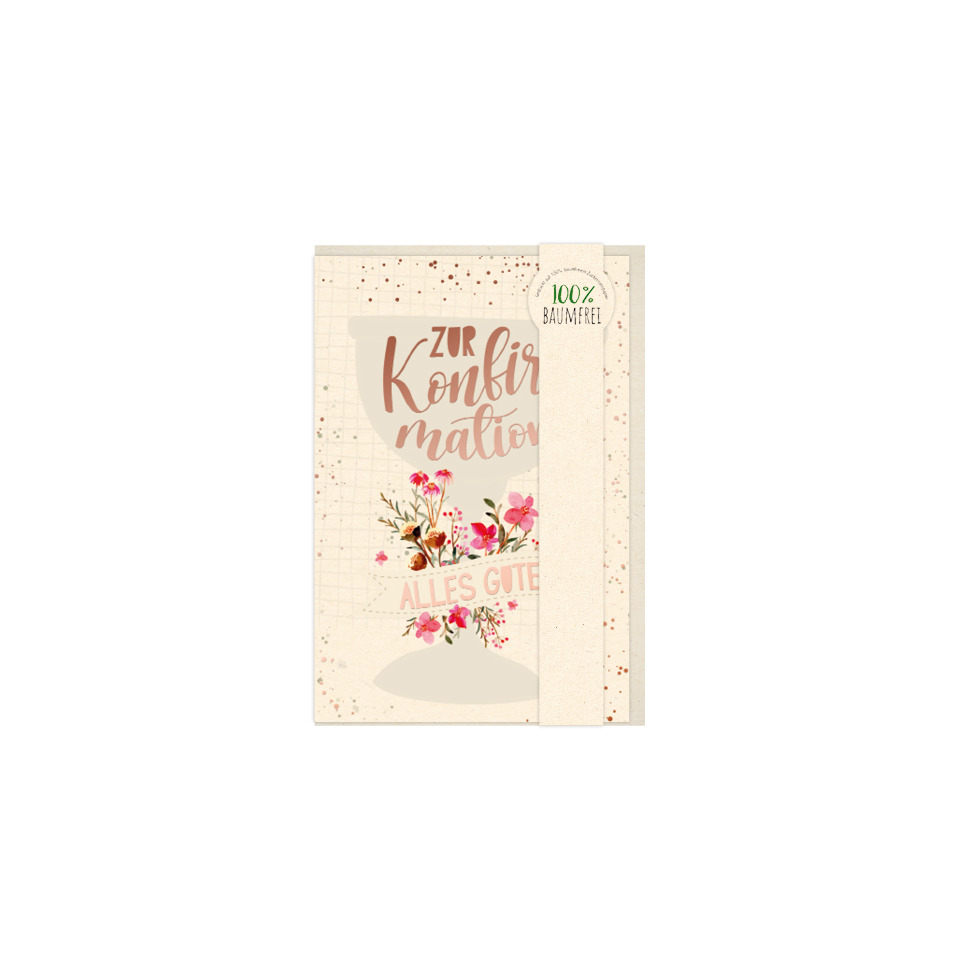 Grußkarte, Karte, Blumen, Floral, Konzertmalation