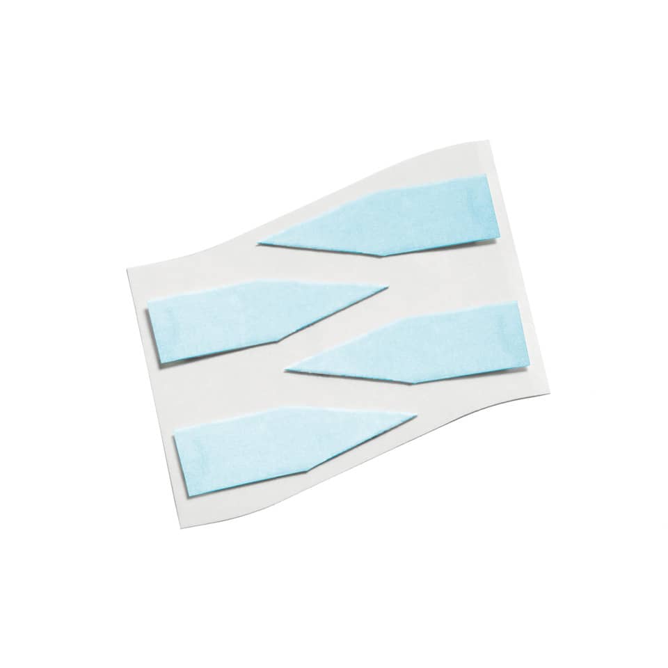 Klebepads, Flache Klebepads, Blau, Schwammblätter, Kunststofffreie Pads