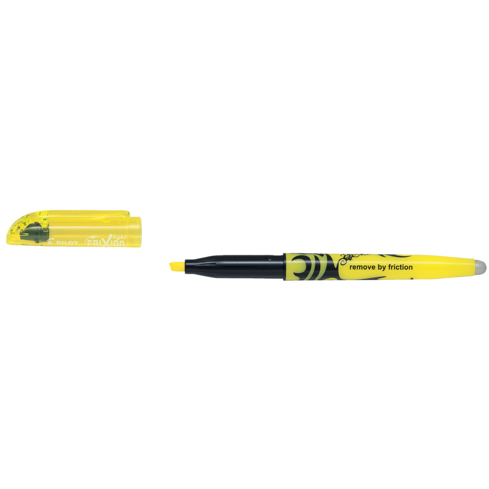 Highlighter, Marker, Gelb, Pointier, Kappe aus Kunststoff