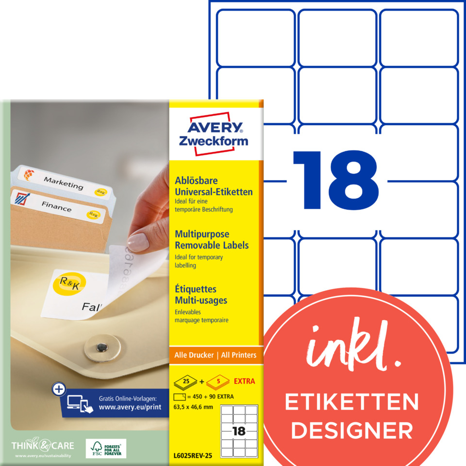 etiketten, multifunktion, Labelmaker, Klebebeschriftung, Druckerzubehör