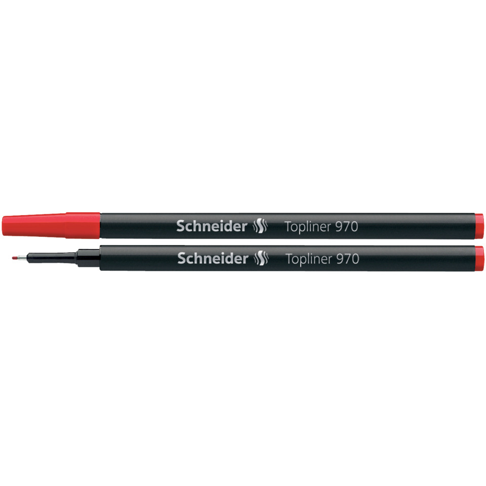 Marker, Rote Kappe, Doppelspitze, Schneider, Topliner 970