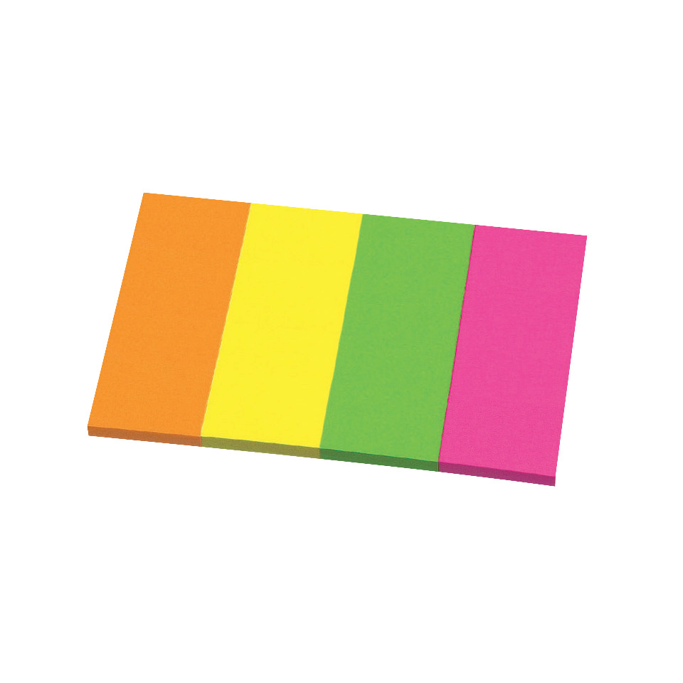 Post-it Zettel, Schreibblock, Mehrfarbig, Kante gerundet, Papierblock