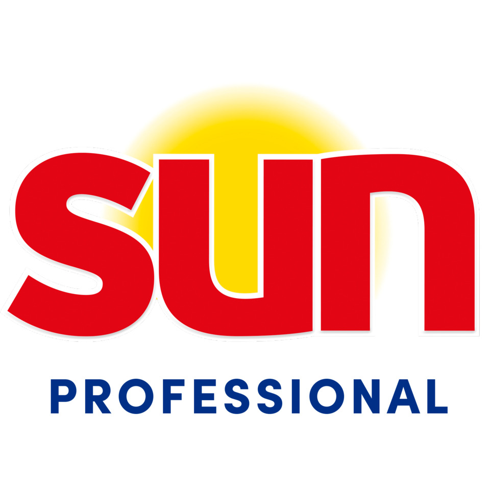 logo, SUN, gelb, rot, professionell