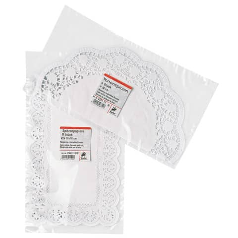 Tassendeckchen Rose ø 9 cm, 24 Stück, weiß DEMMLER 921102410