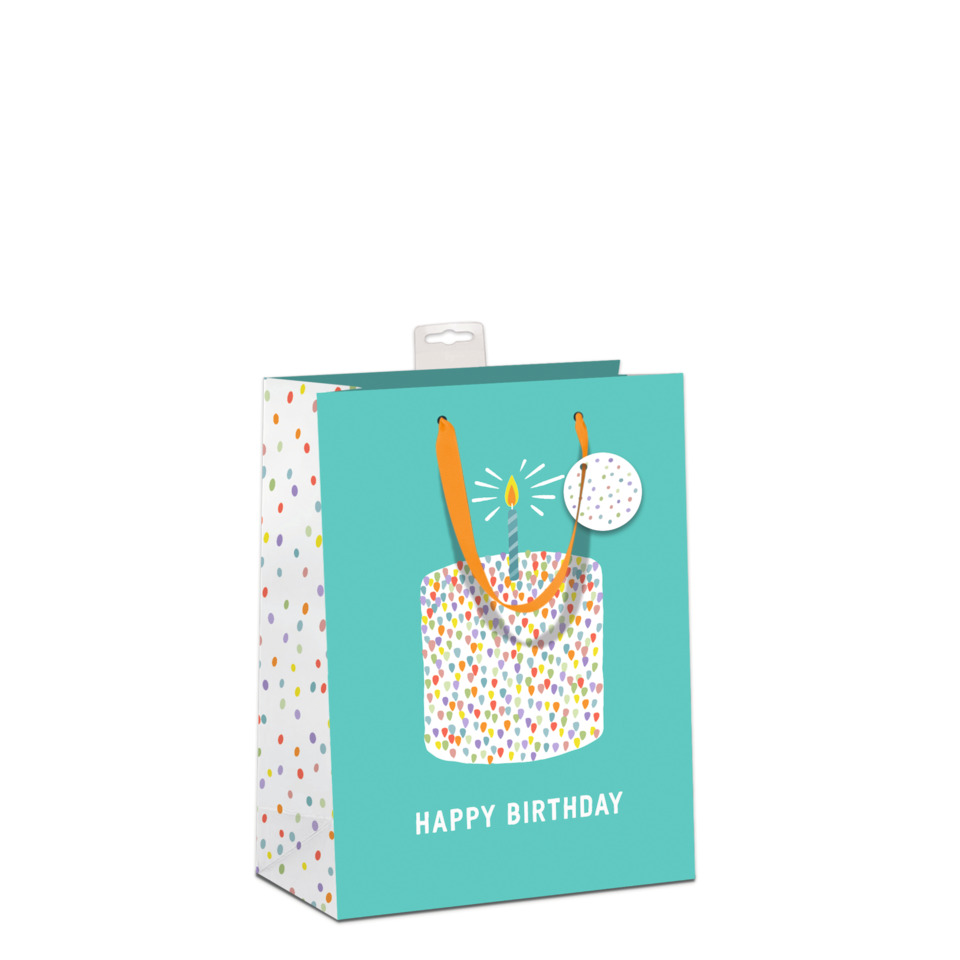 Geschenktüte, Geburtstag, Tasche, Verpackung, farbenfroh