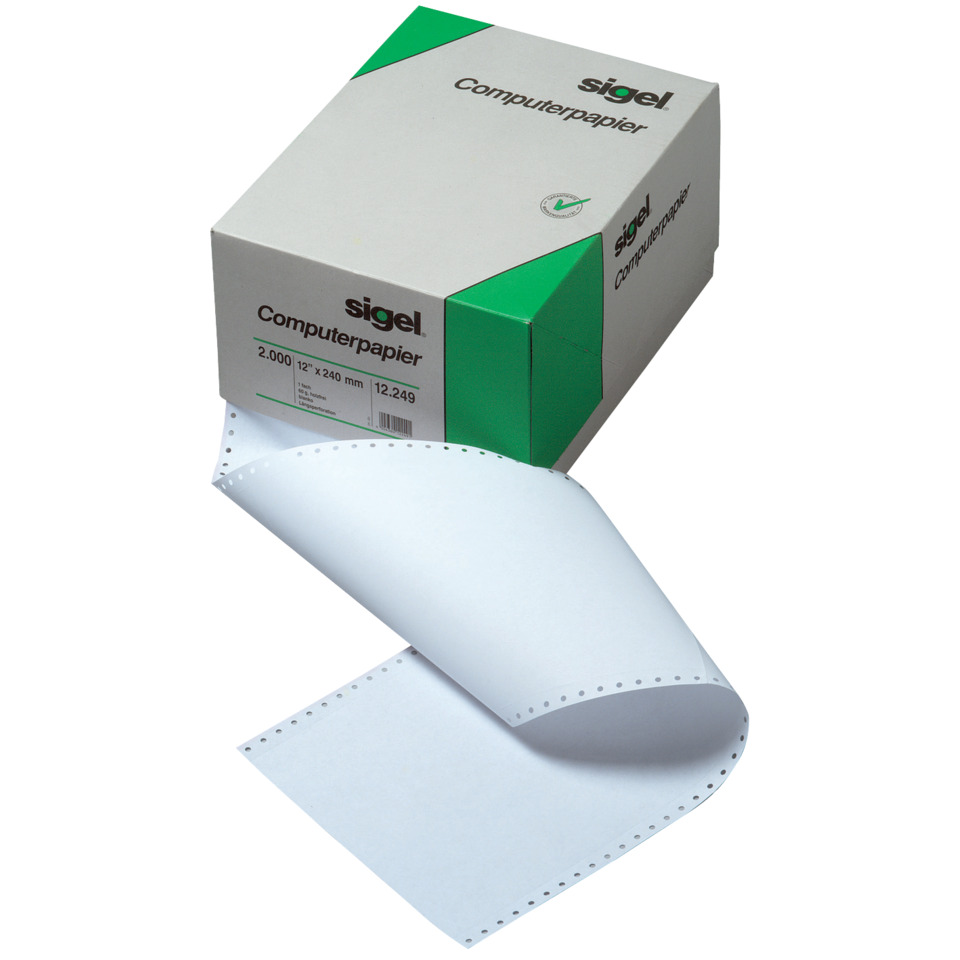 Kopierpapier, Computerpapier, Druckerpapier, Perforiertes Papier, 2.000 Blatt