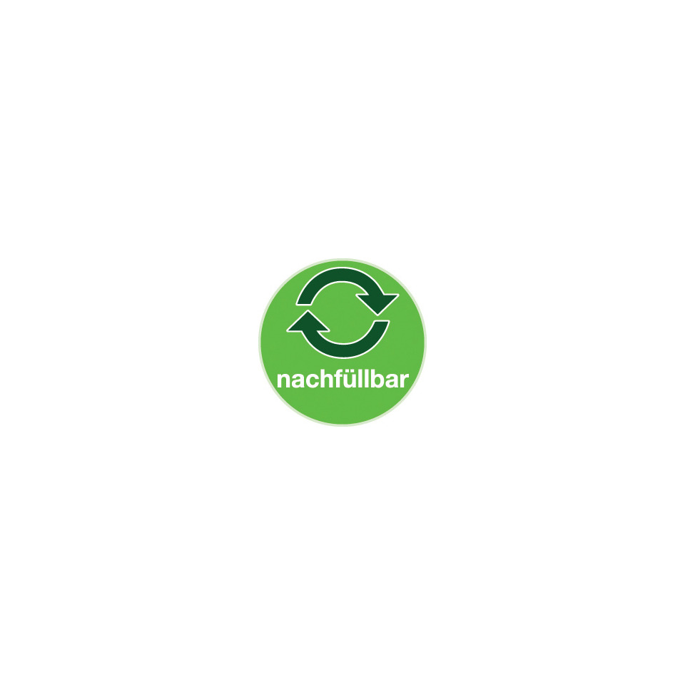 nachfüllbar, recyclebar, grün, symbol, logo