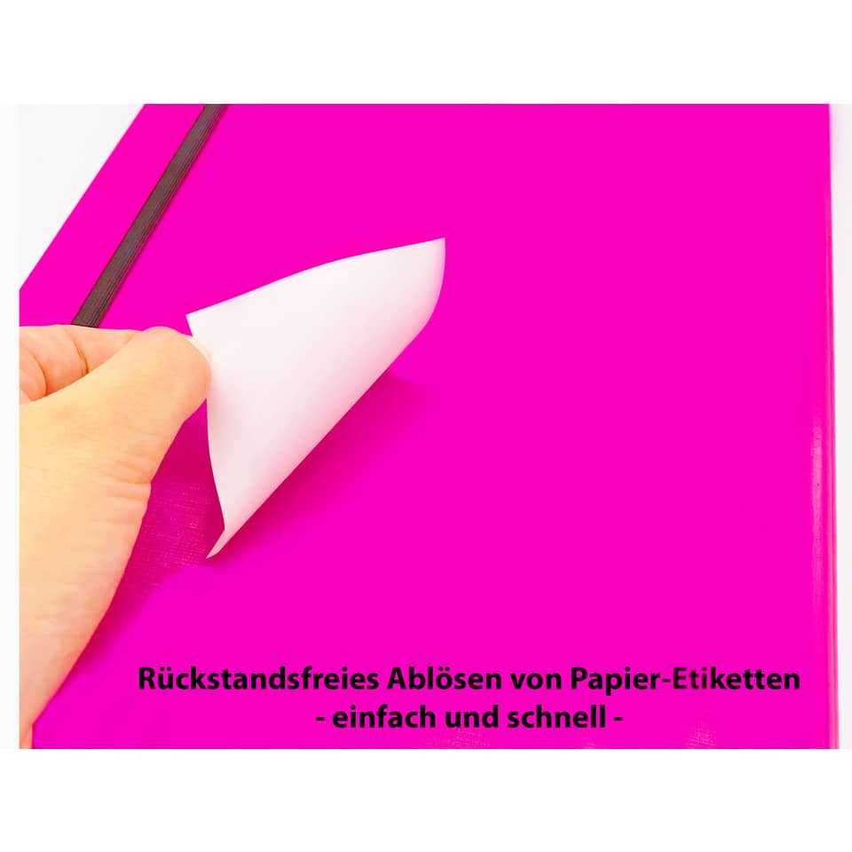 Papiertag, Etiketten, Rückstandsfrei, Abziehen, Anleitung