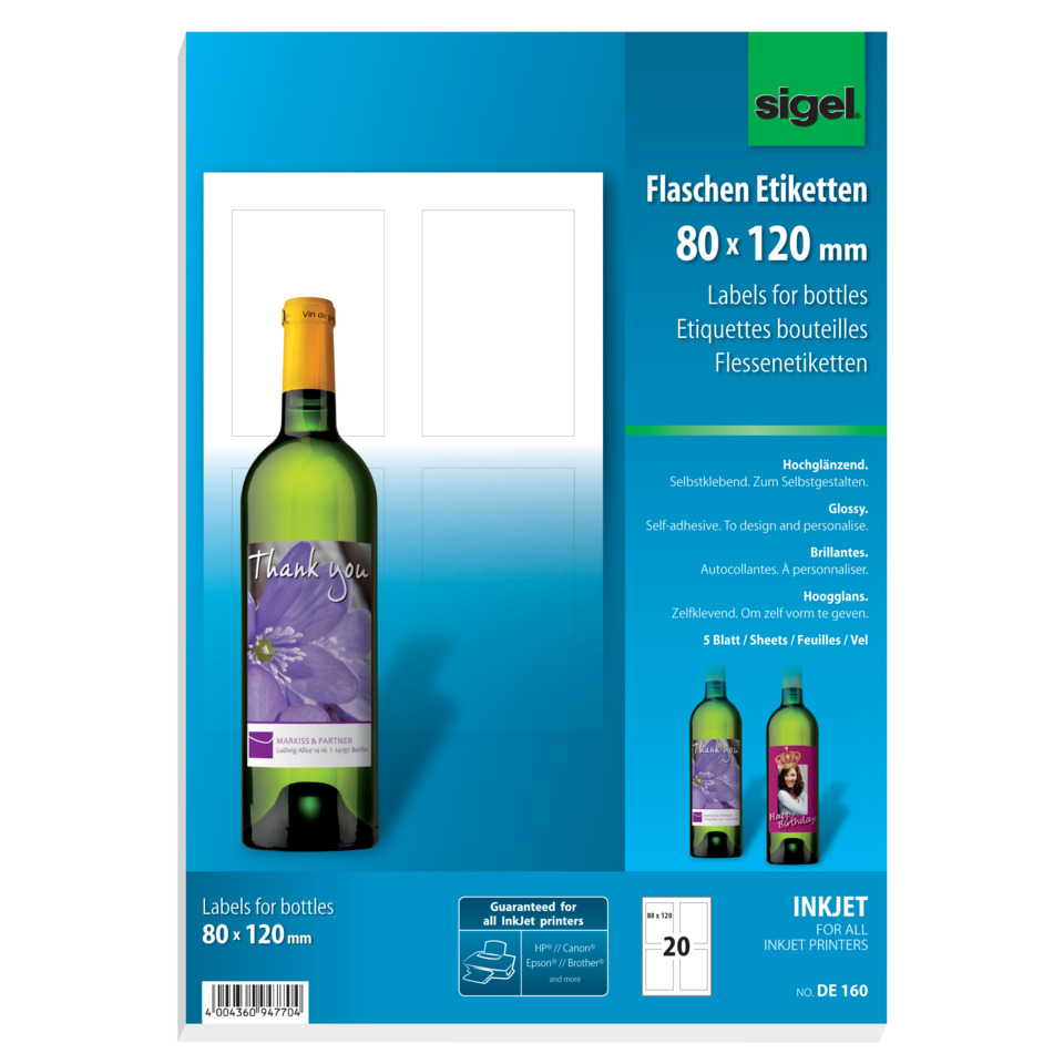 Etiketten, Flaschenetiketten, 80x120 mm, Klebstoffetiketten, Labels for bottles, Etiketten, Flaschenetiketten, 80x120 mm, Bierflaschen, Selbstklebend