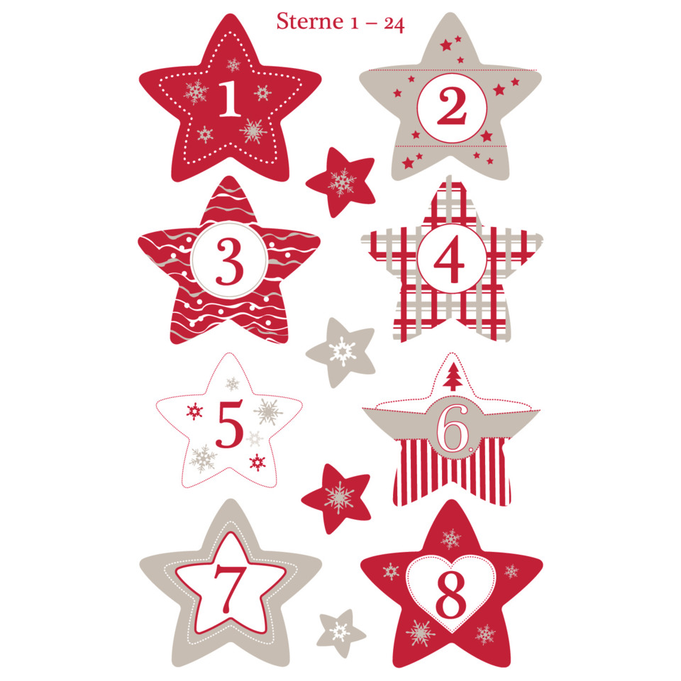 Stern, Adventskalender, Sterne, Muster, Weihnachten