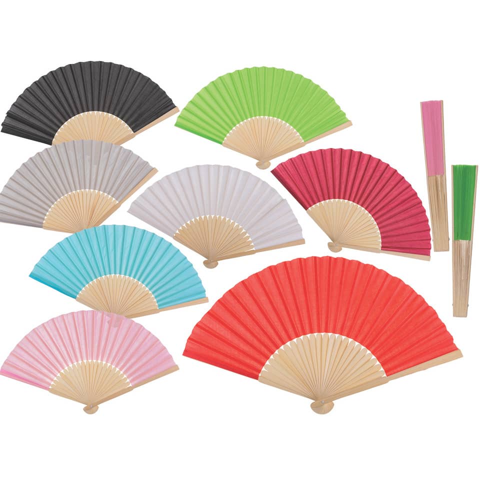 Faltfächer, Papierfächer, Bastelset, Farbfächer, Handfächer