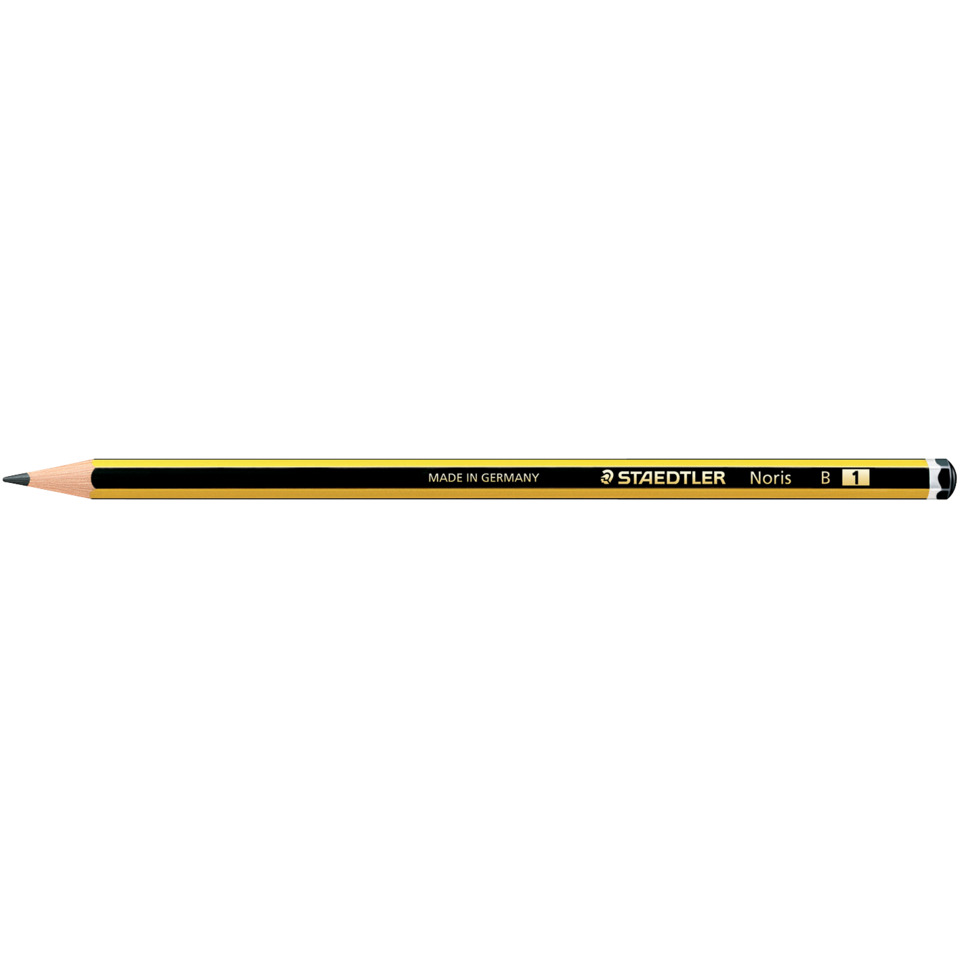 Bleistift, Holzbleistift, Schwarz-Gold, HB-Bleistift, Noris
