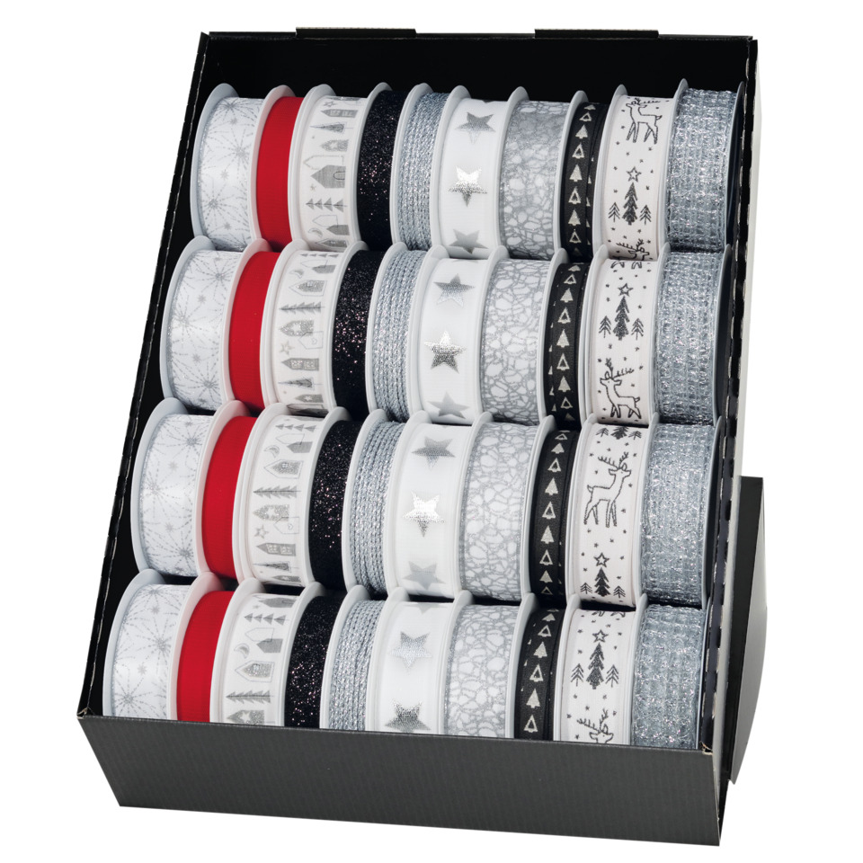 Schmuckband, Kordelband, Dekoband, Weihnachtsband, Glitzerband
