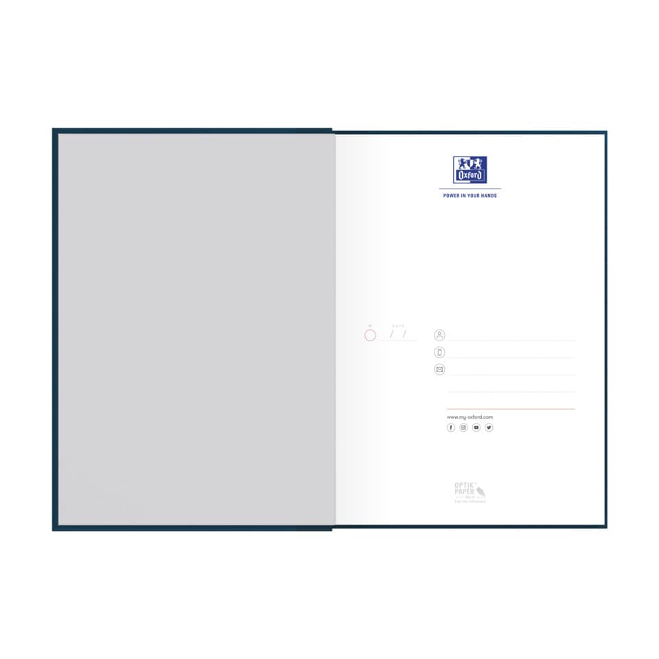 notebook, open notebook, Spine, linke Seite, rechte Seite
