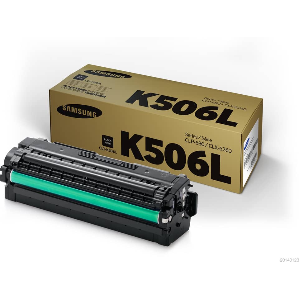 Toner cartridge, Laserdrucker, K506L, Schwarzer Toner, Samsung
