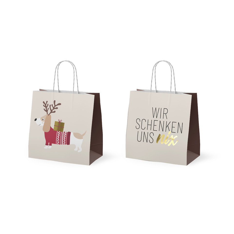 Weihnachtsgeschenk, Geschenktasche, Weihnachtssack, Rentier, Paket