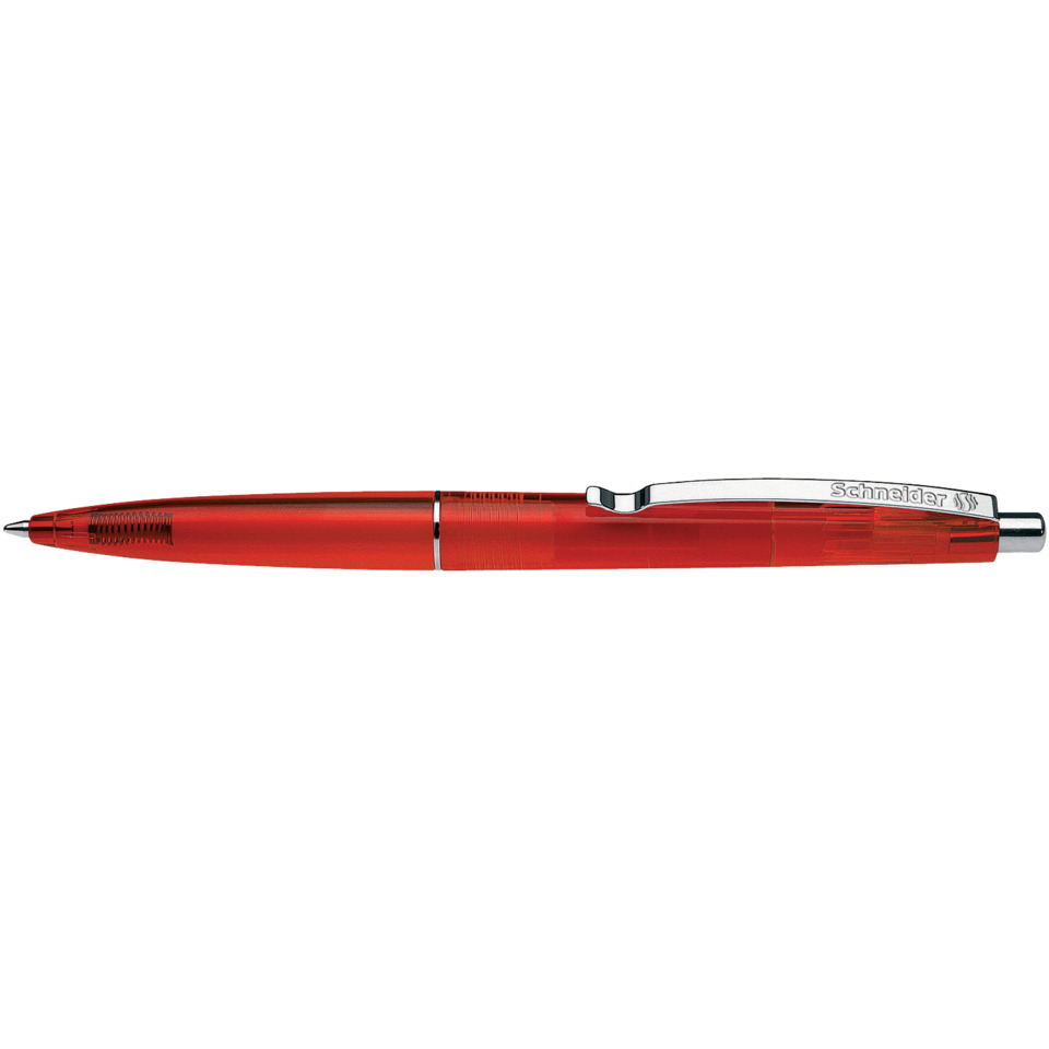 Kugelschreiber, Rot, Gleiter, Spitzendesign, Metallclip