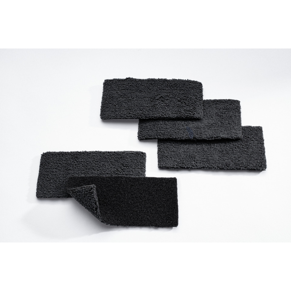 Schwarze Klettstreifen, Klettband, Klettverschluss, Haftband, Filzband
